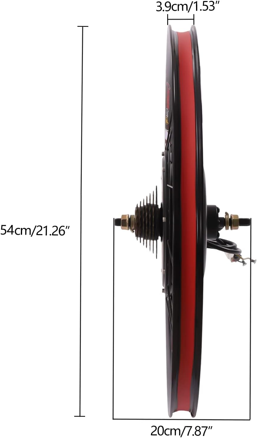 Electric Bicycle Wheel Kit Front/Rear Wheel Hub Motor Electric Bike Conversion Kit with LCD Display L58355