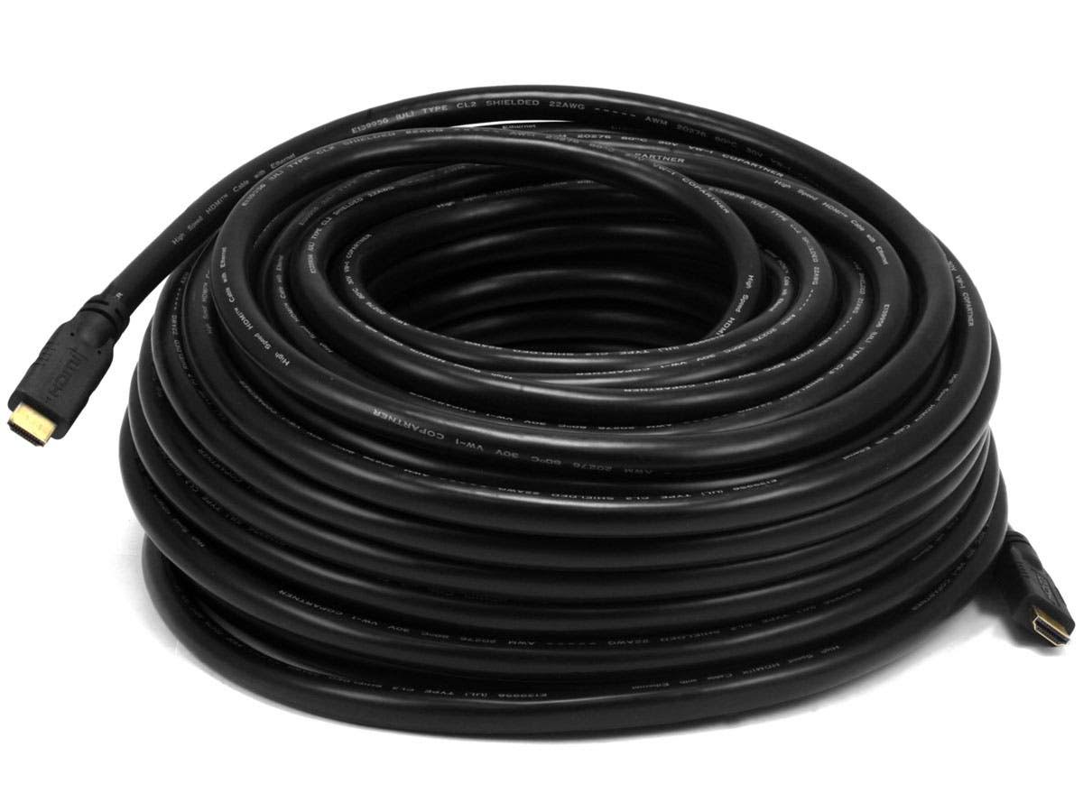 100ft 22AWG CL2 HDMI Cable with Ethernet - Black W431
