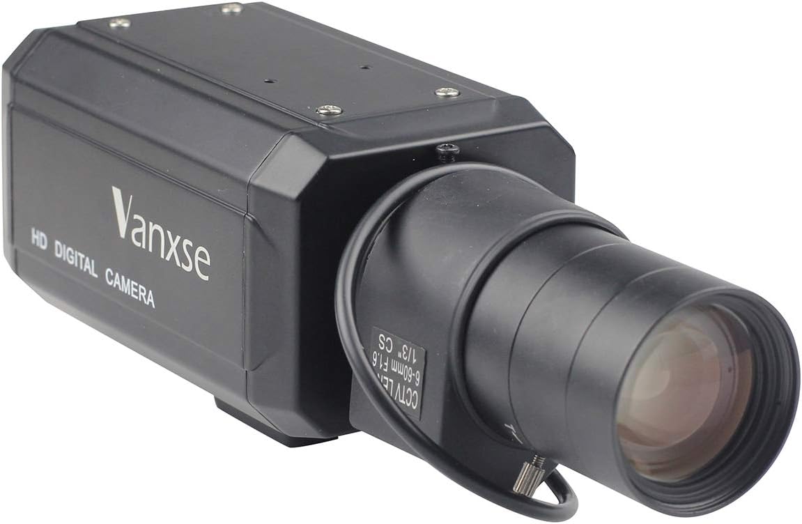 CCTV 1/3 CCD HD 960H Auto Iris 6-60mm F1.6 Varifocal Lens Bullet Box Camera Pack of 2 C69373