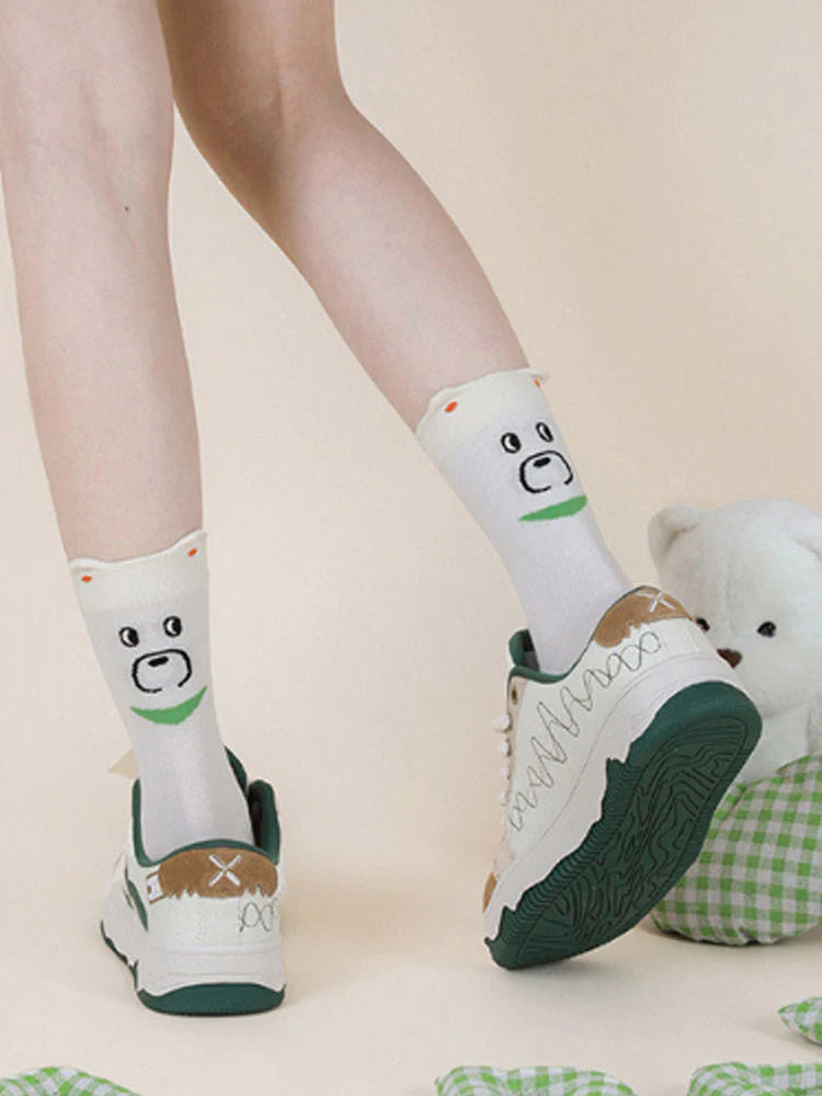 Cute Cartoon Bear Socks J838908