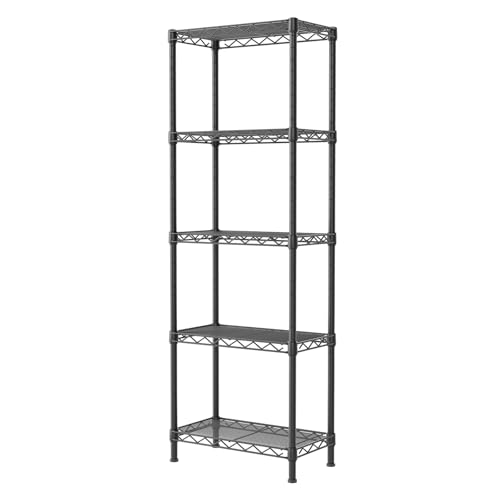 5 Tier Heavy Duty Metal Wire Shelving Unit Q94193