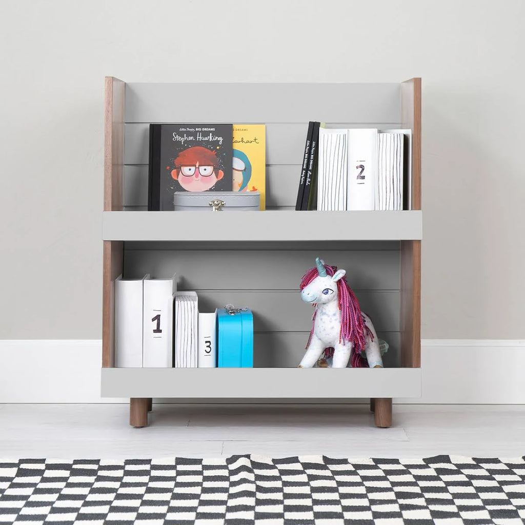 Kids Bookcase Walnut Pink S858