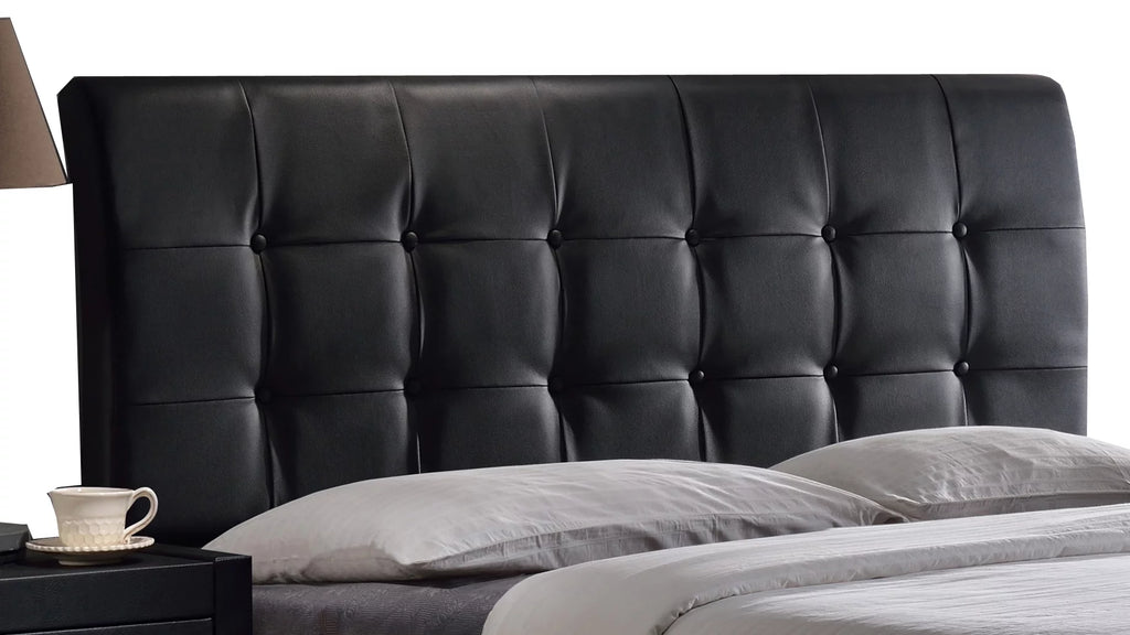 Black Tufted Upholstered Headboard L41221