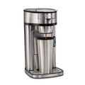 Single-Serve Coffee Maker, 14 oz., Stainless Steel Z22970