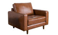 Camel Top-Grain Leather Armchair Y1689