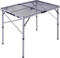 Silver Aluminum Portable Folding Grill Table J3385