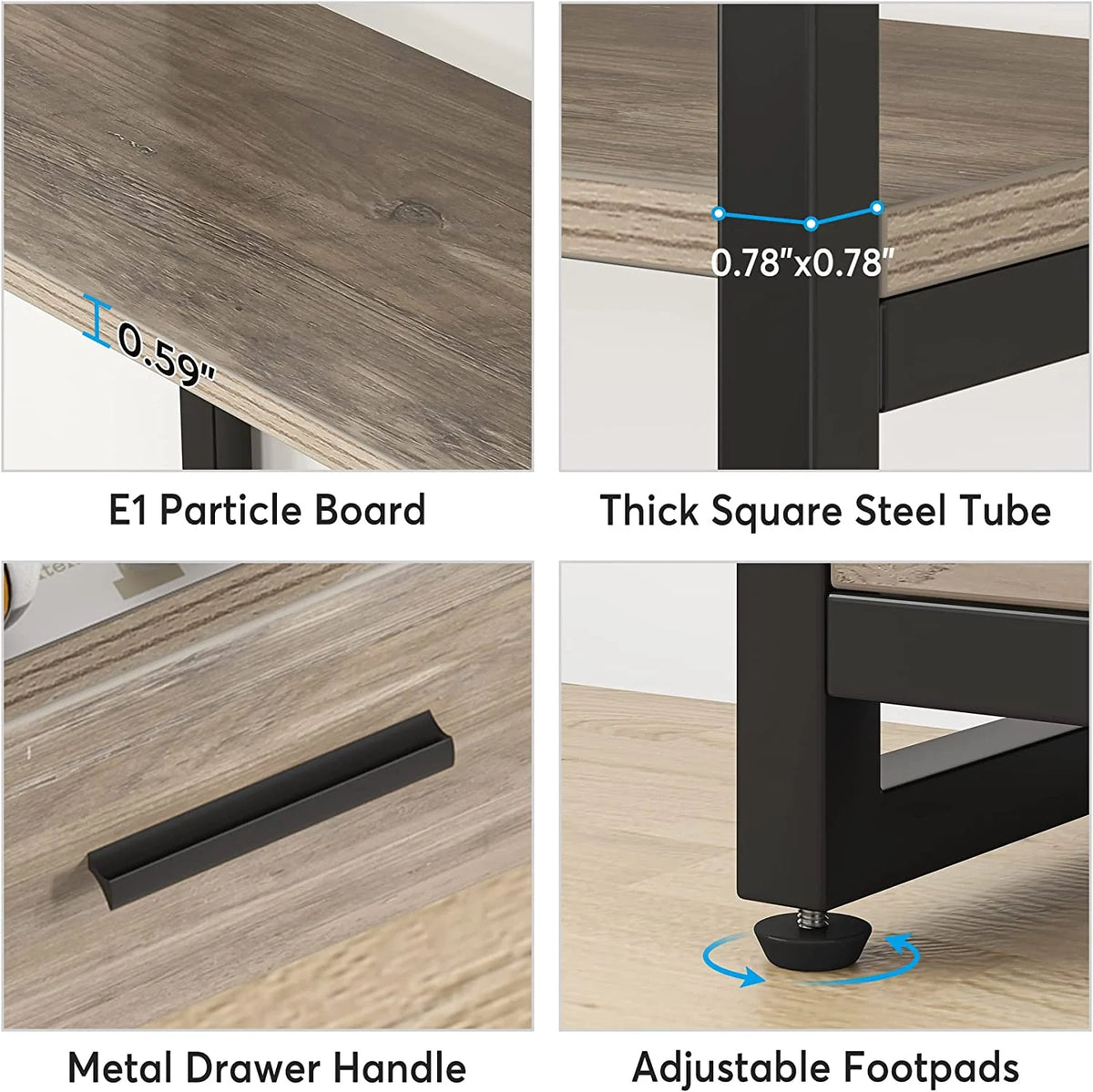 Tall Bookshelf with 4 Drawers D9189