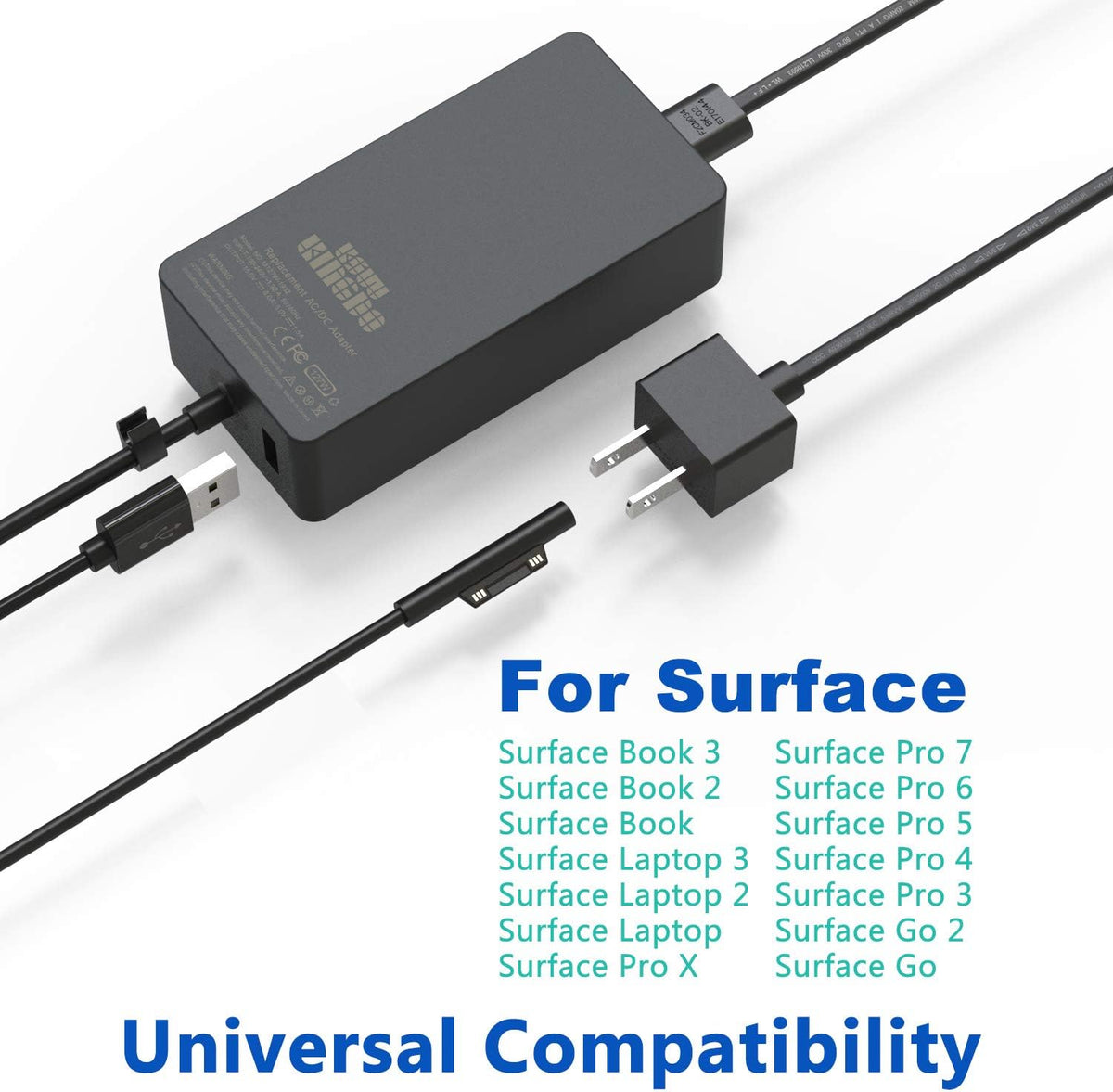 127W 15V 8A Power Adapter with Carrying Case Pack of 2 C9269