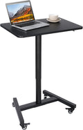 28 Inch Pneumatic Height Adjustable White Standing Desk Cart M35447