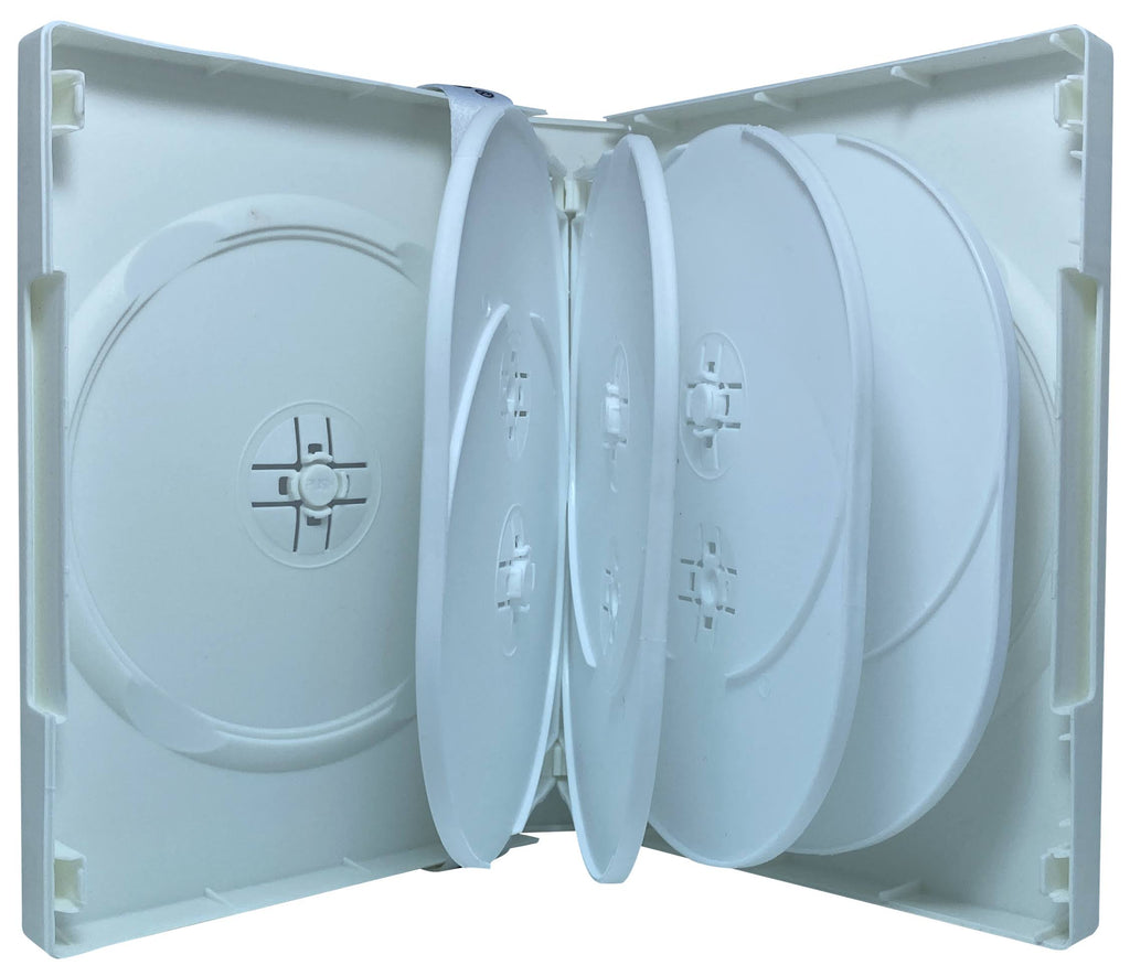 White 10 Disc DVD Cases A7588