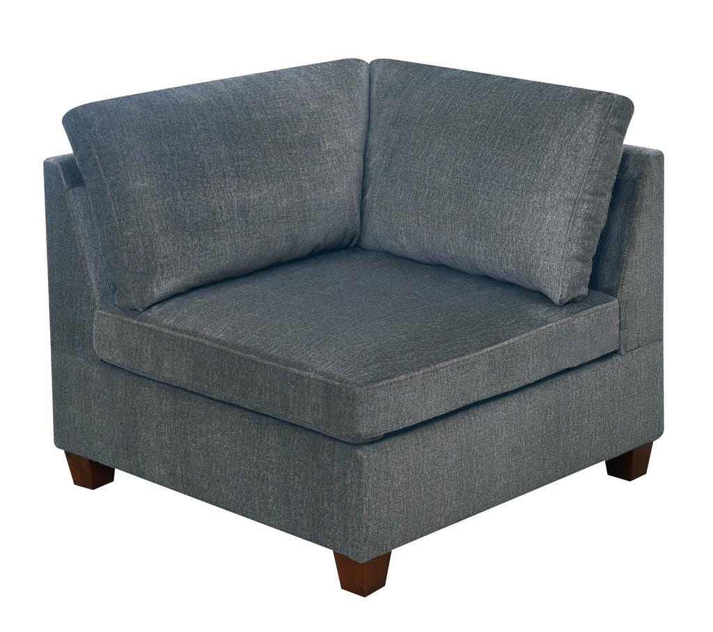 Grey Chenille Modular Sectional 6pc Set A7849