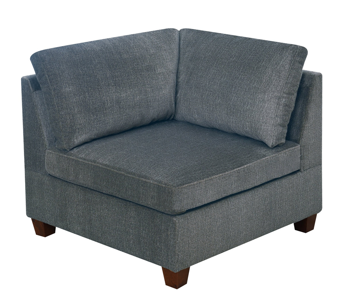 Grey Chenille Modular Sectional 6pc Set A7849