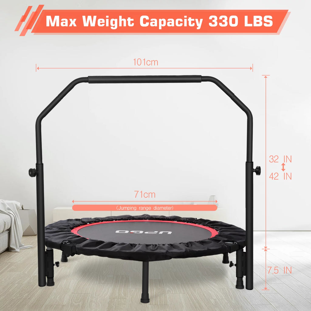 40 Foldable Trampoline with Adjustable Foam Handle E358