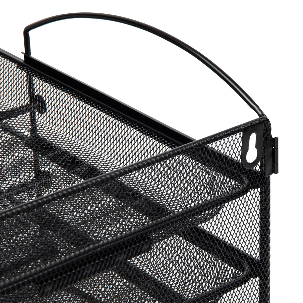 Black Metal Mesh Paper Tray O850104