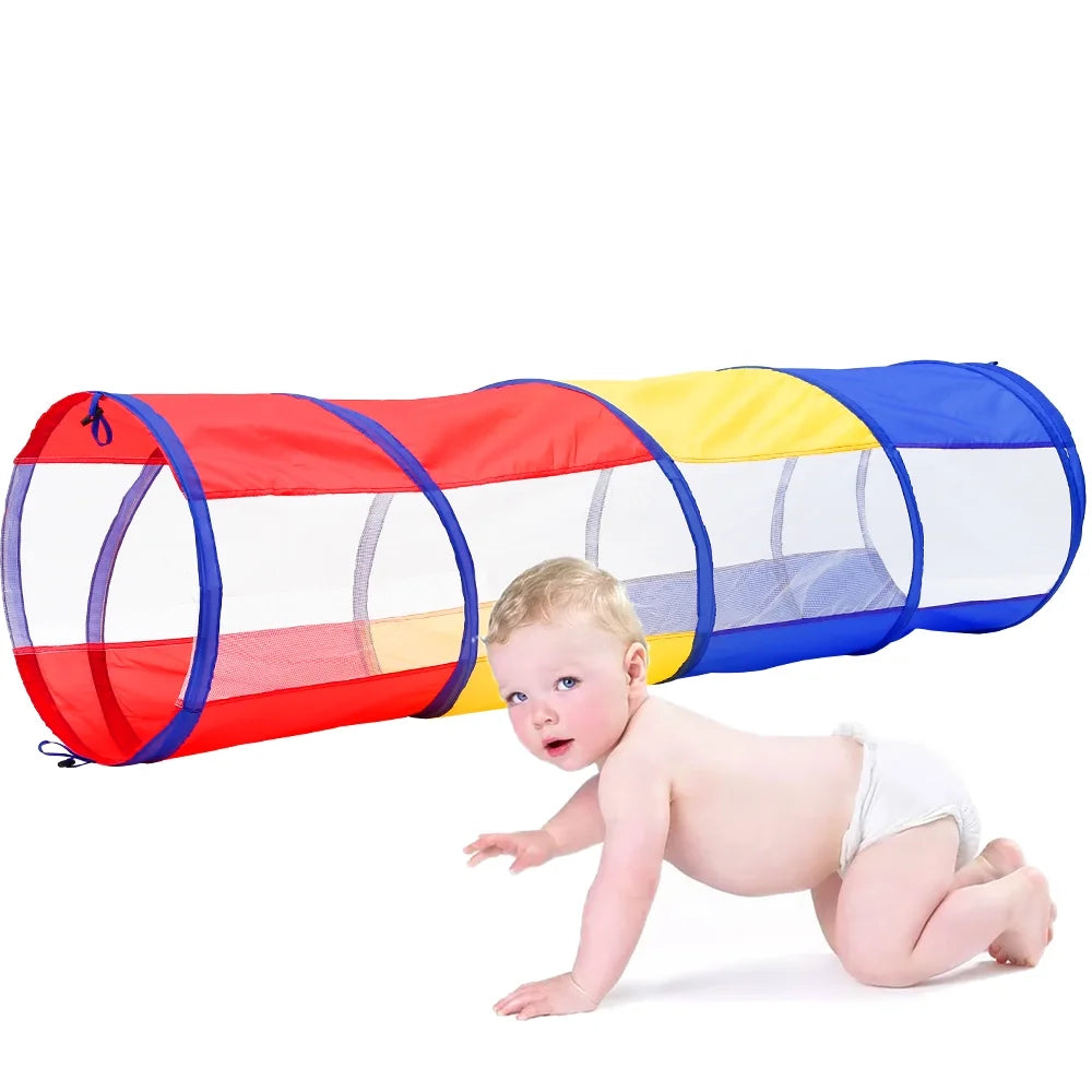 Kids Play Tent Crawl Tunnel and Ball Pit Set O419123