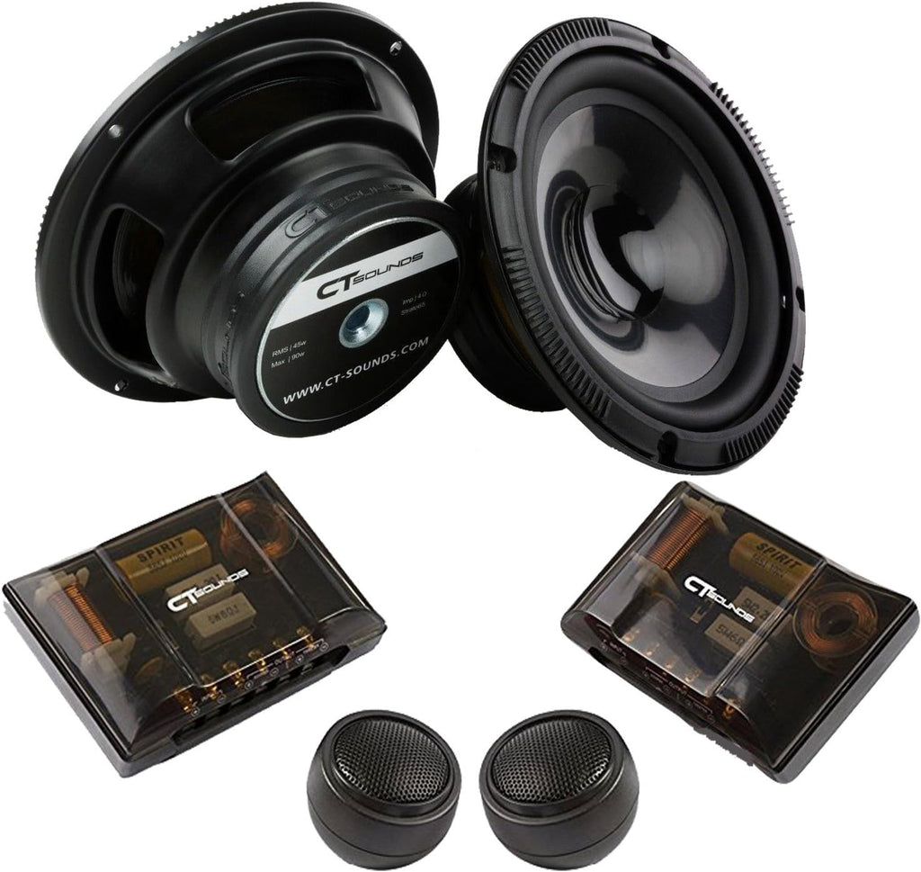 6.5" 240 Watt 2-Way Weatherproof Component Car Speaker Set I739
