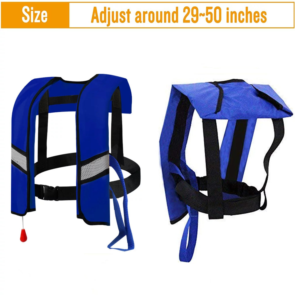 2Pack Automatic Inflatable Life Jacket with Whistle Adult Lifejacket S3351