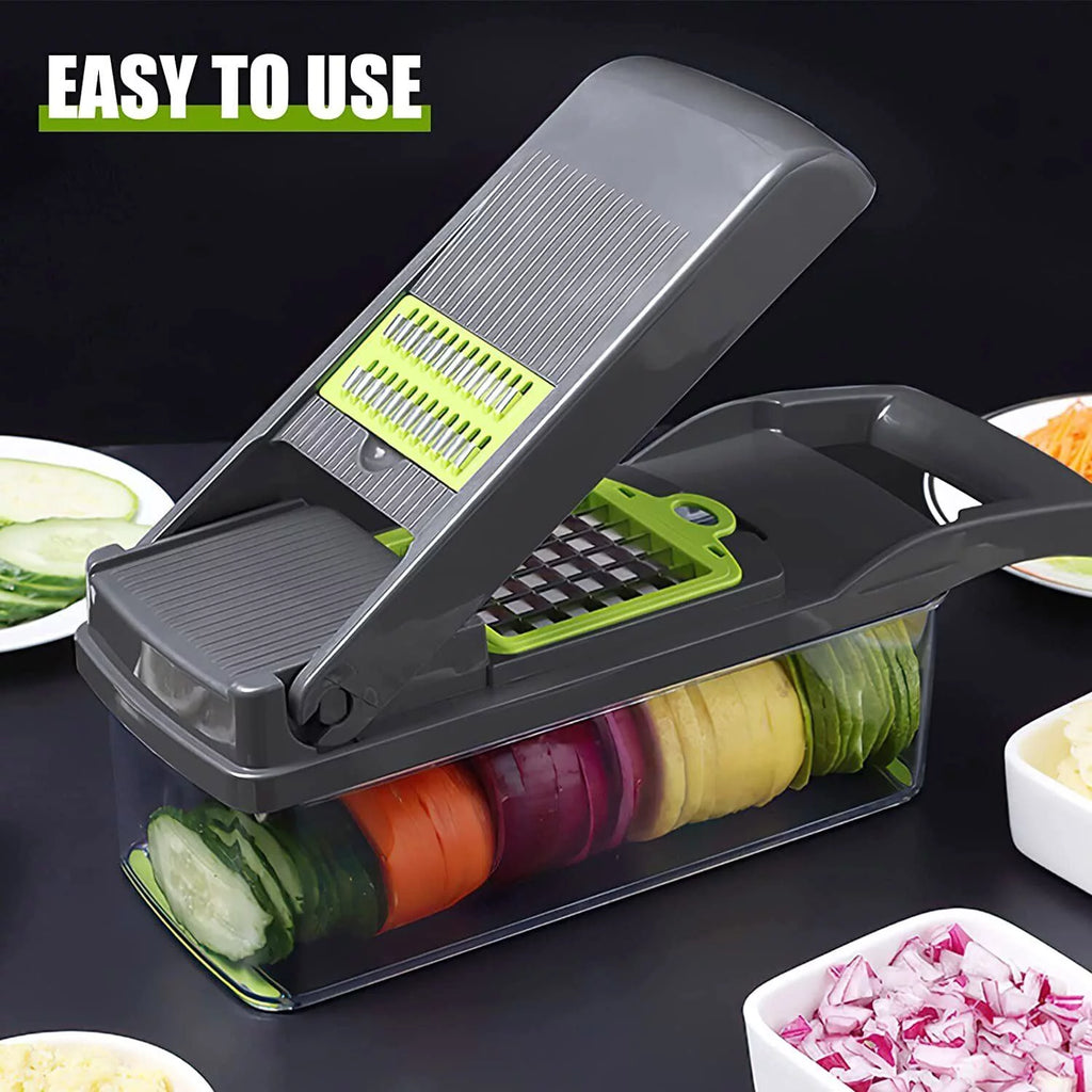Vegetable Chopper Mandoline Slicer Food Dicer with Container G2947