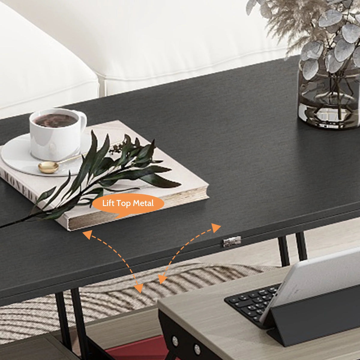 5 Pieces Lift Top Coffee Table Set with Storage F524913