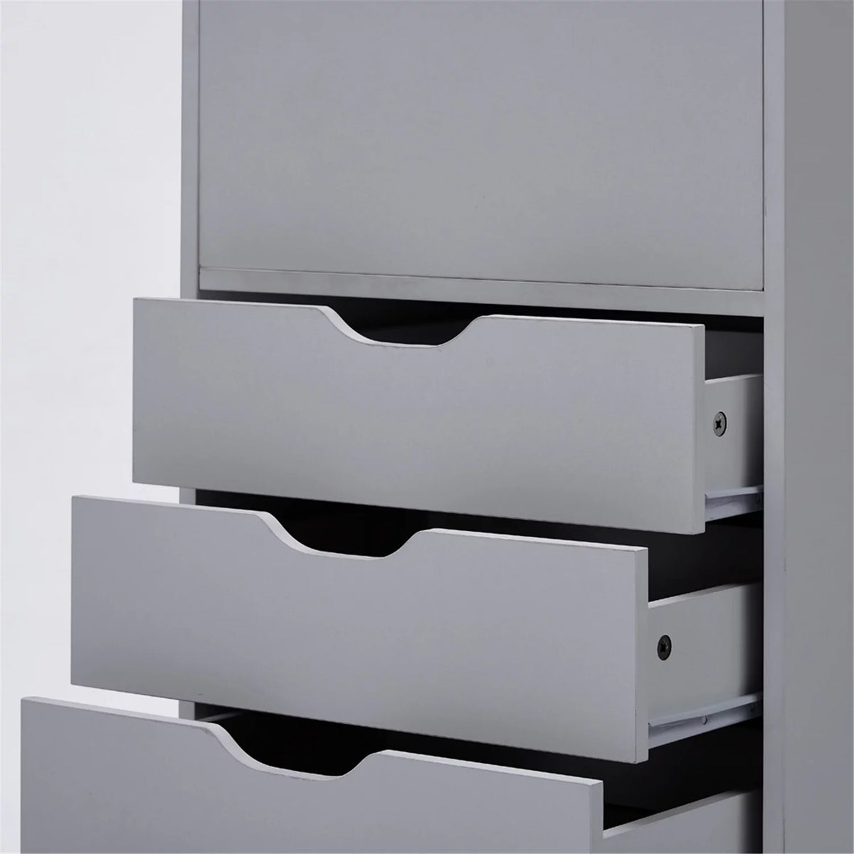 6 Drawer Gray Office Storage Cabinet E309465