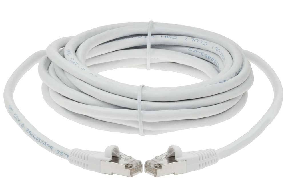 150ft Cat6 Shielded STP Ethernet Network Cable White S983204