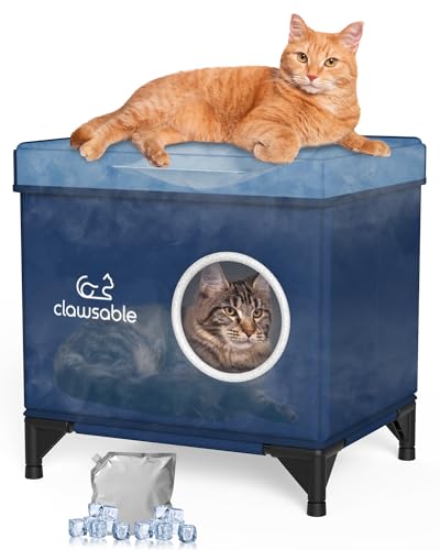 Cooling Cat House, Dark Blue, 17" x 13" x 16" Y56847