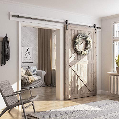 6.8FT Sliding Barn Door Hardware Kit G49553