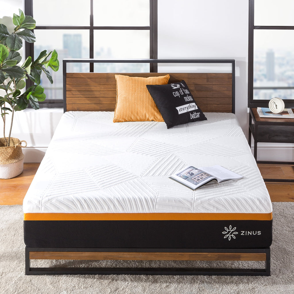 Queen Copper Memory Foam Pocket Spring Hybrid Mattress X694964