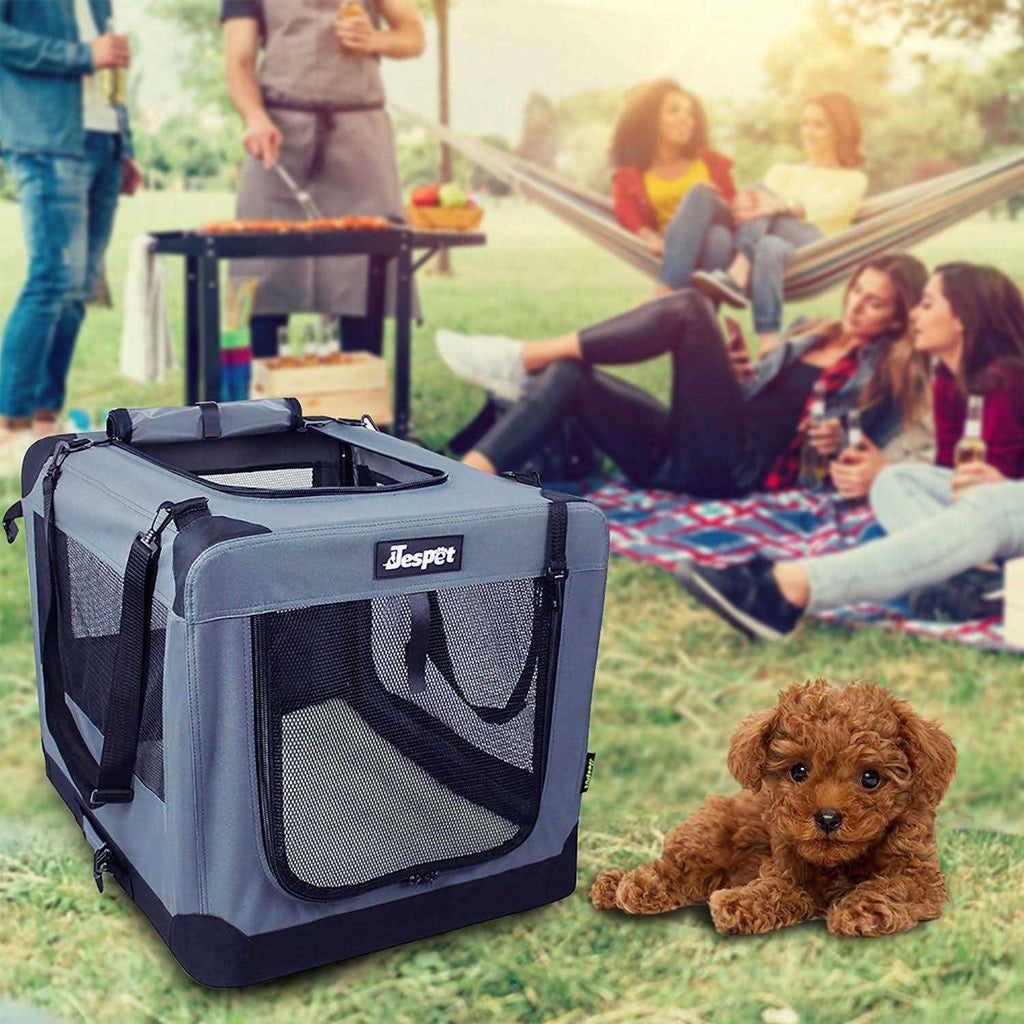 3-Door Collapsible Soft-Sided Dog Crate U126534