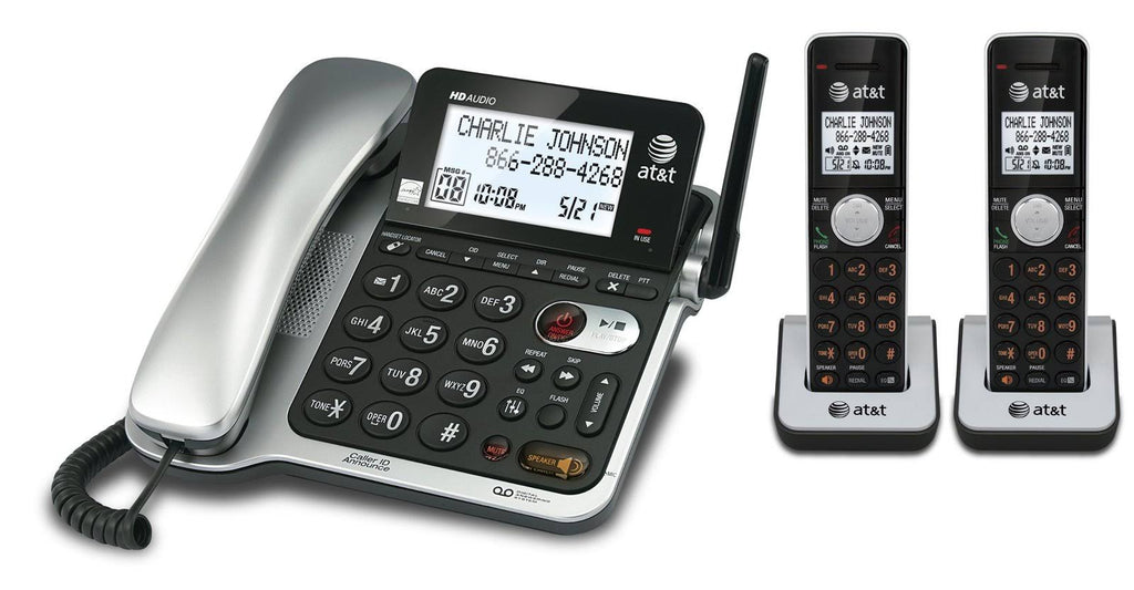 Dect 6.0 Corded/Cordless 2-Handset Phone System R85168
