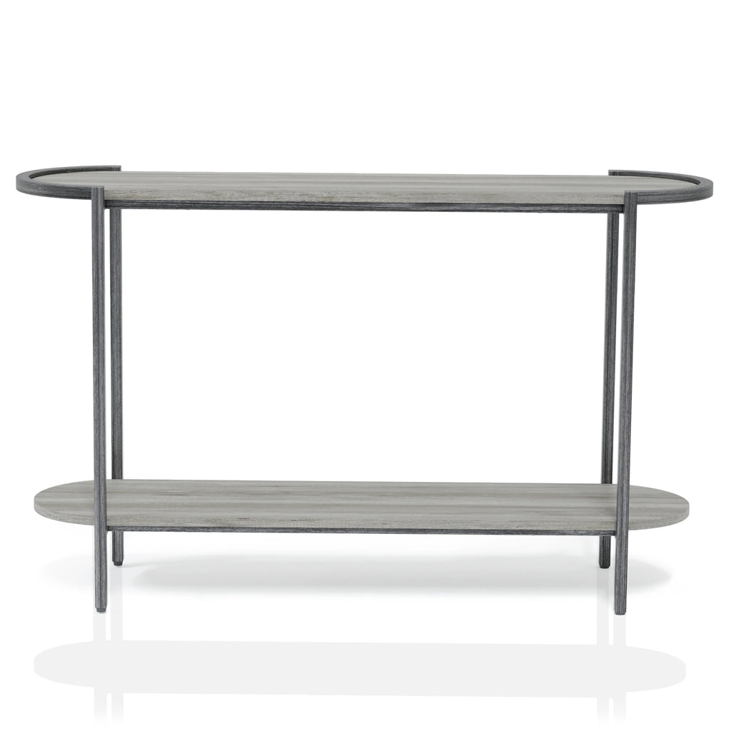 Light Gray 1-Shelf Console Table F414435