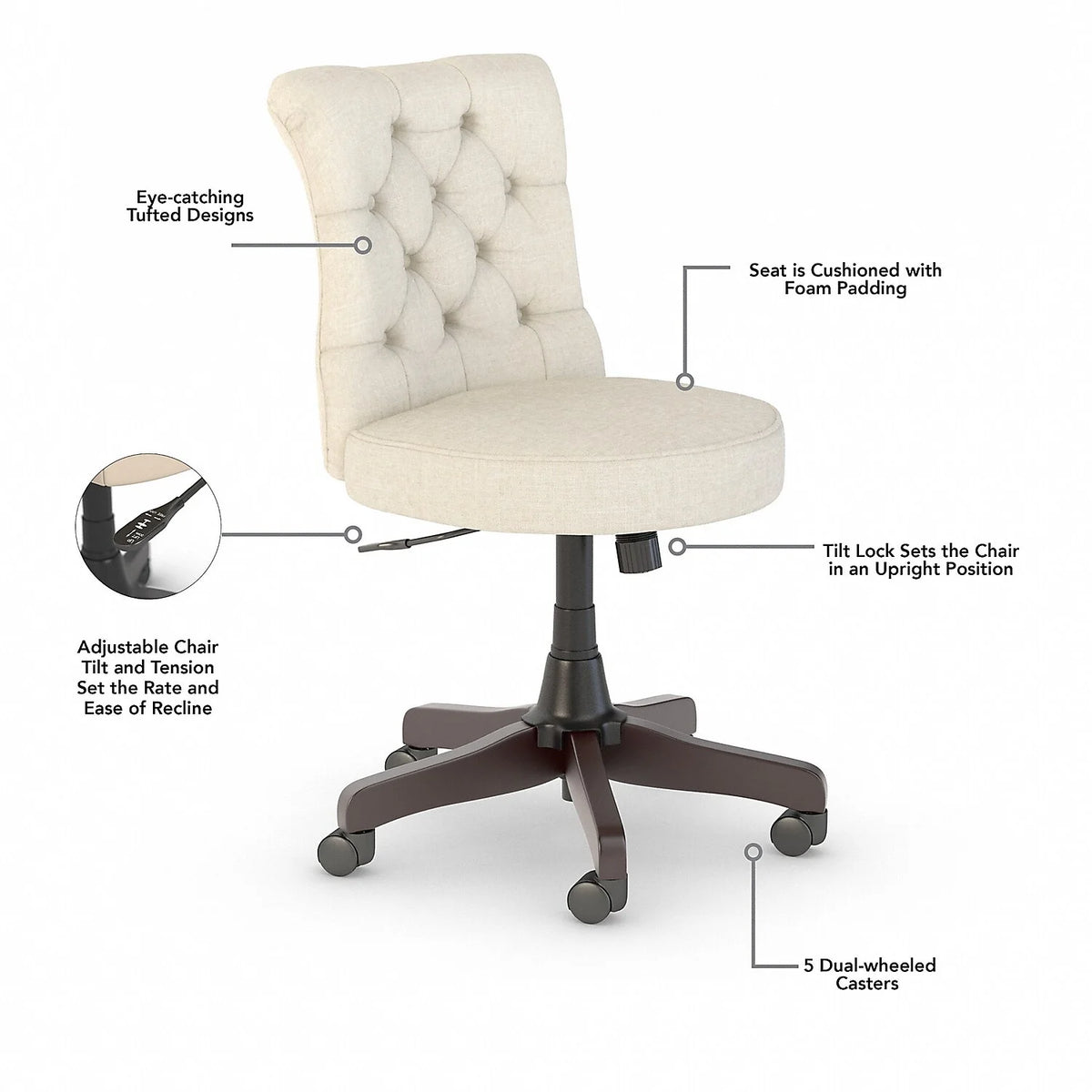 White Oak L-Shaped Desk and Chair Set N95023