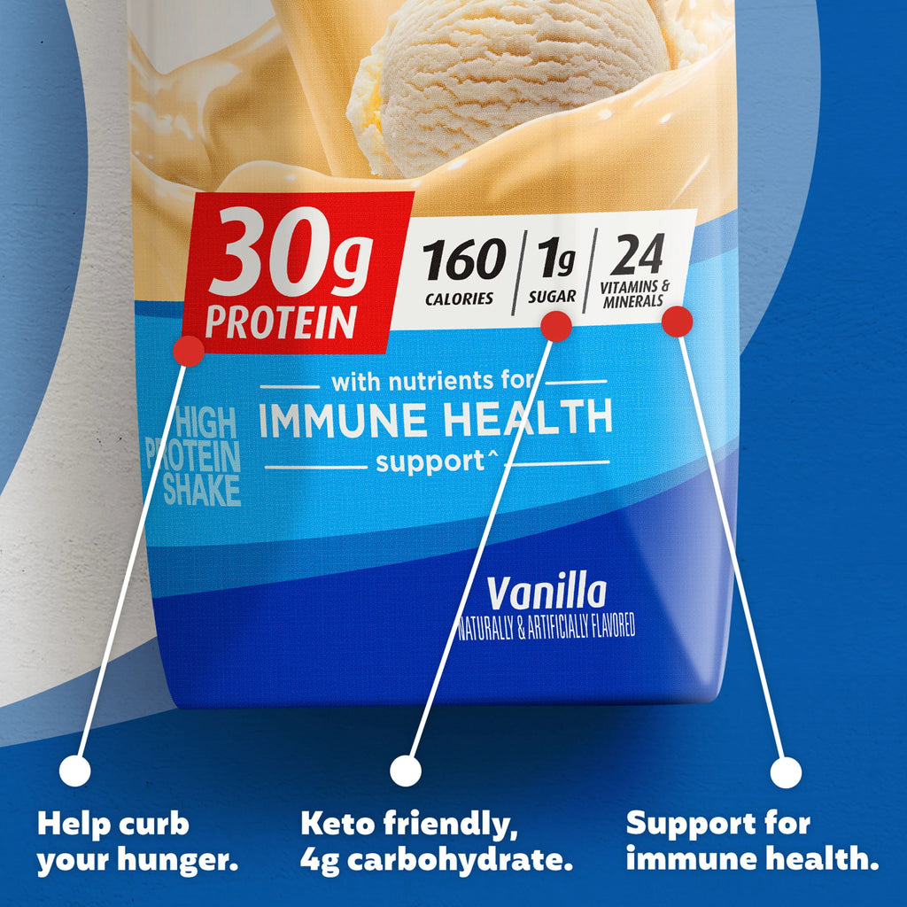 Caf茅 Latte 30g Protein Shake 11 fl oz 12 Ct Q37707