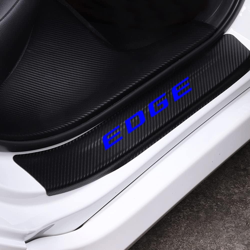 Carbon Fiber Vinyl Car Door Sill Protector B99577