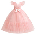 Tulle Gown Girls Long Princess Dress U989