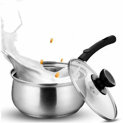 Stainless-Steel Sauce Pan with Glass Lid 18cm D4868