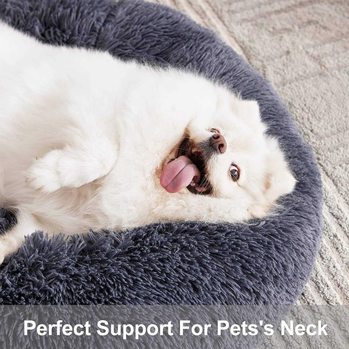 Orthopedic Donut Cuddler Round Dog Bed K395