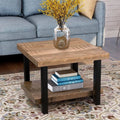Rustic Natural Coffee Table with Storage Shelf I585
