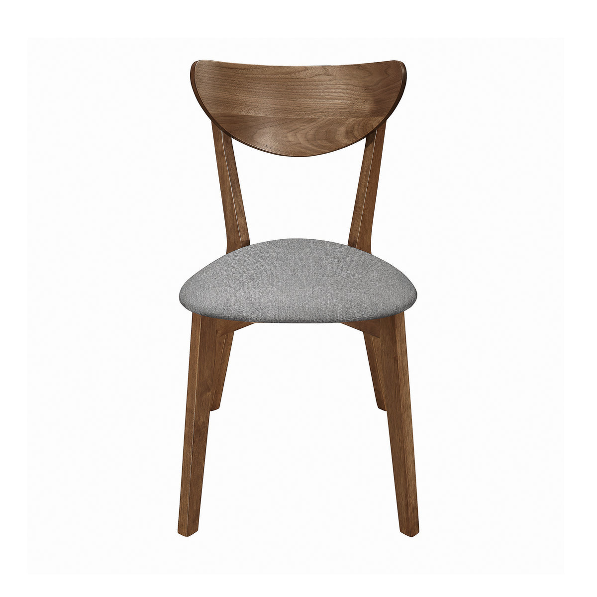 Upholstered Dining Chairs Grey and Natural Walnut (Set of 2) N233