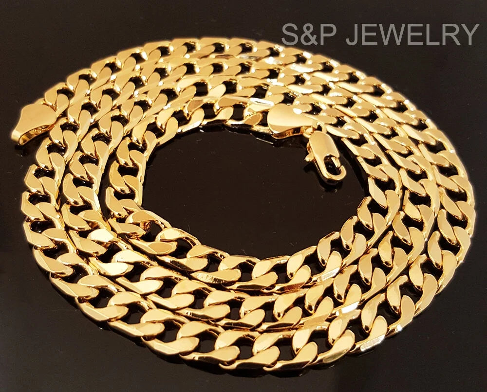 8mm 24" Miami Cuban Chain Necklace L115