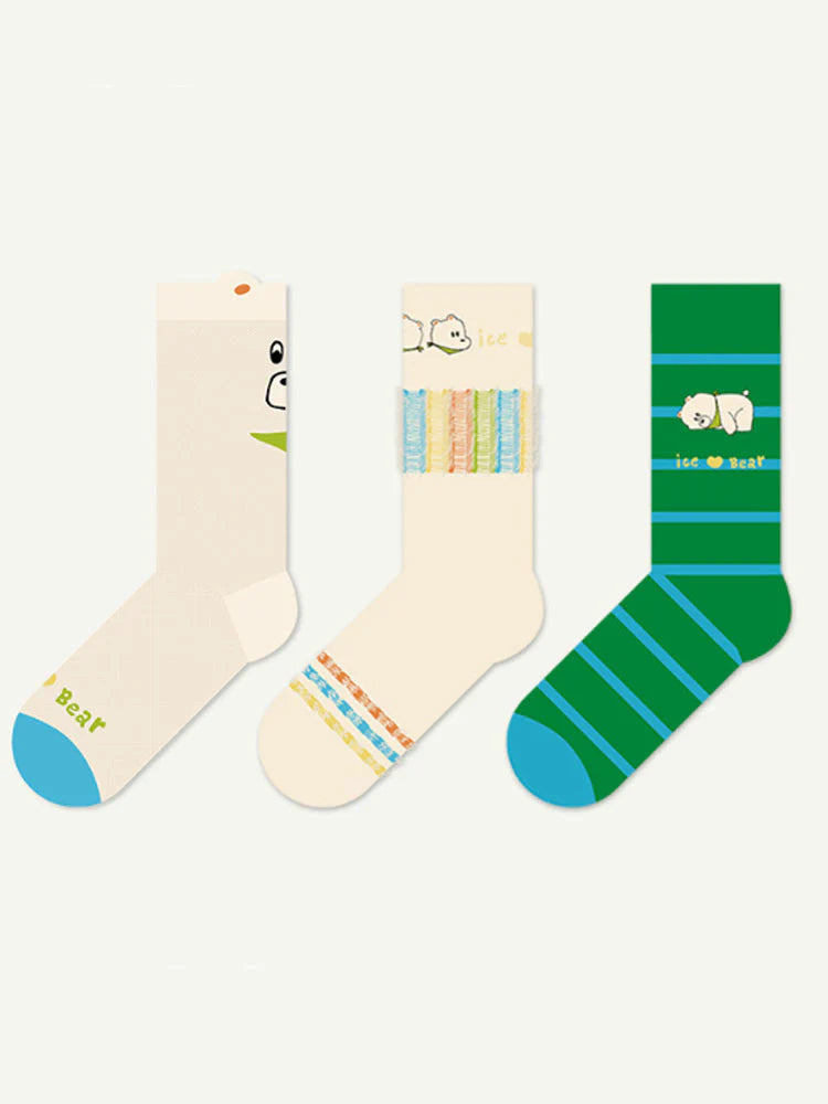 Cute Cartoon Bear Socks J838908