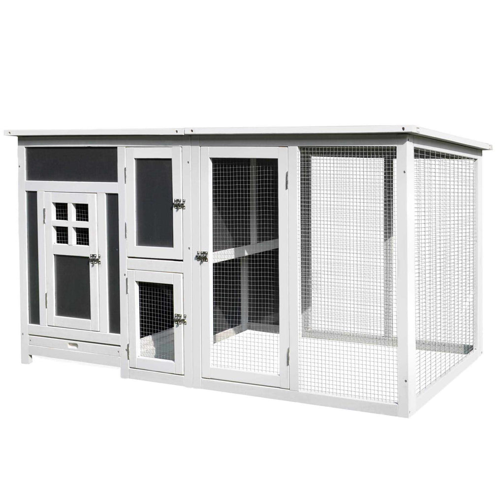 Wooden Chicken Coop with Run Area J2894
