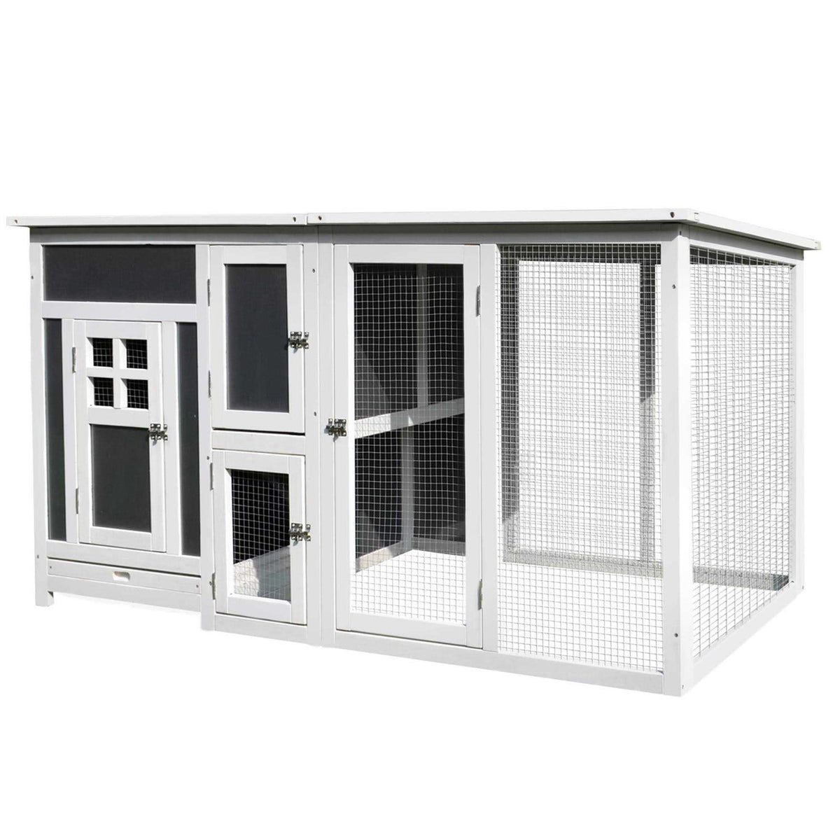Wooden Chicken Coop with Run Area J2894
