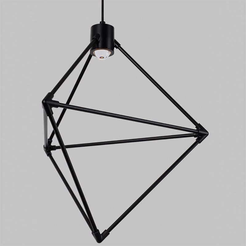 Matte Black LED Chandelier P6741