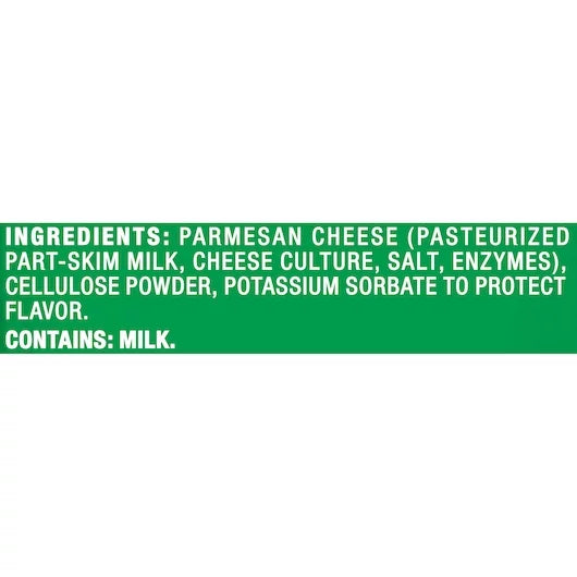 Grated Parmesan Cheese 3 Ounce G744557