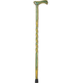 Green Twisted Colorwood Walking Cane N872