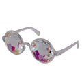 Round Frame White Kaleidoscope Glasses C466