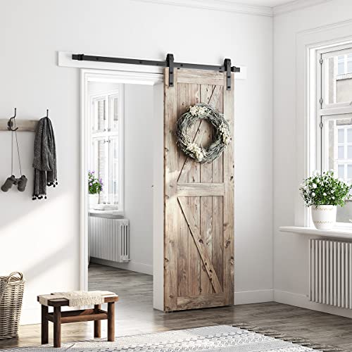 6.8FT Sliding Barn Door Hardware Kit G49553