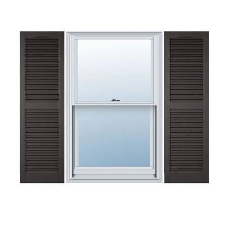 12x22W x 52x22H Vinyl Open Louver Shutters L73091