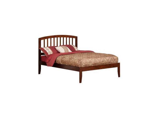 Twin Flat Panel Foot Board with 2 Drawers Antique Walnut U80854